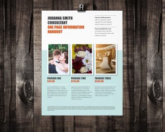 One Page Brochure Design, Brochure Template, Marketing Brochure