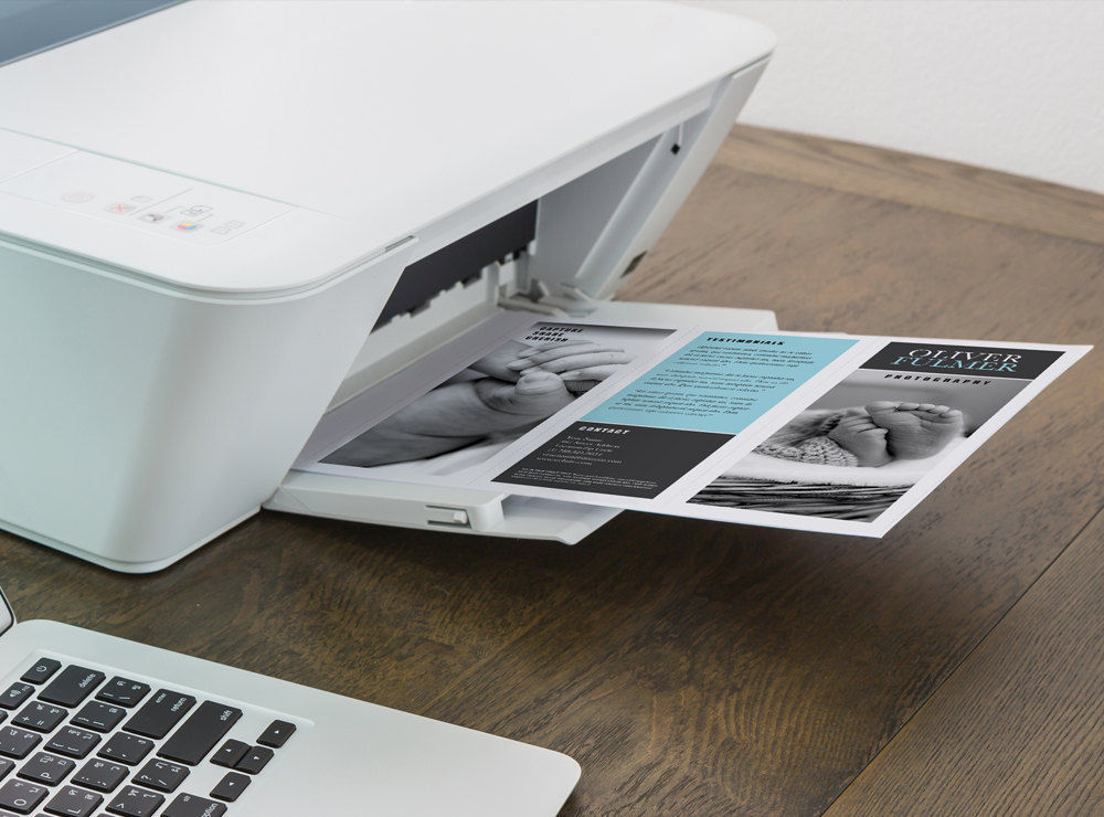 Printable Brochure Design, Rack Brochure, 2 fold flyer