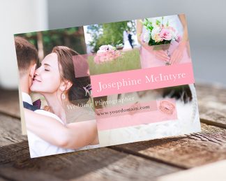Printable Postcard Template, MS Word template, Photo Card Marketing Kit