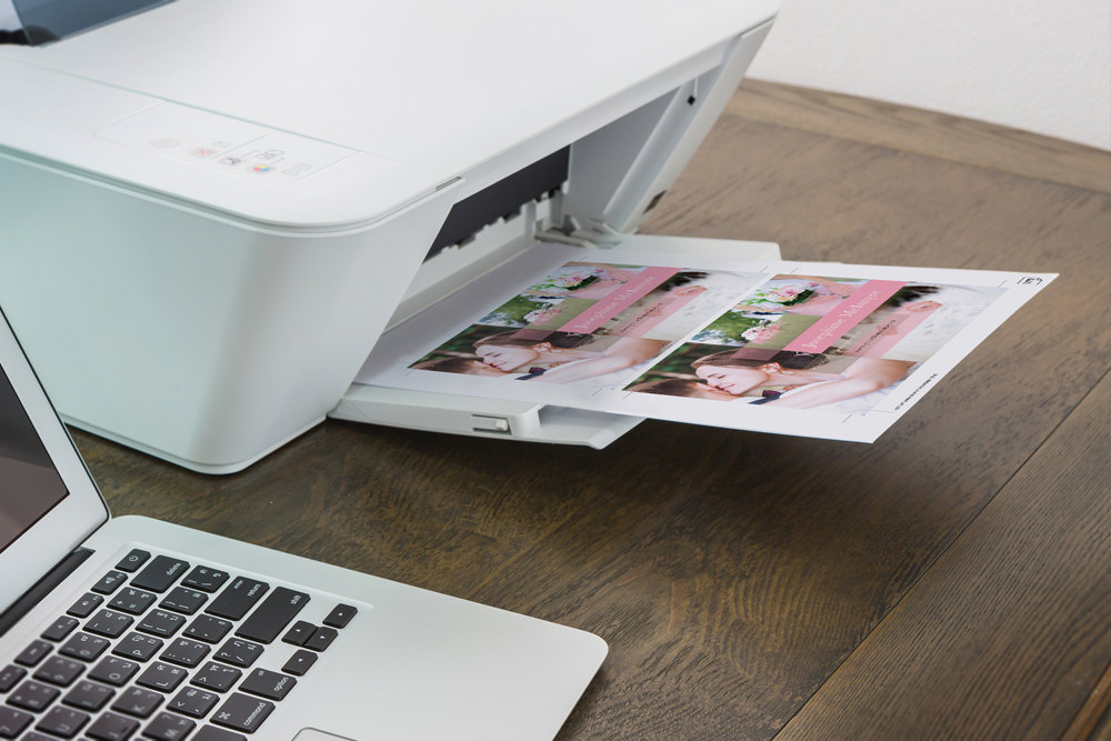 Printable Postcard Template, MS Word template, Photo Card Marketing Kit