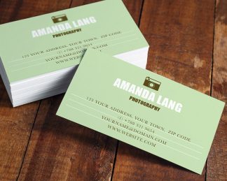 Printable, Simple Business Card Design, Editable Template