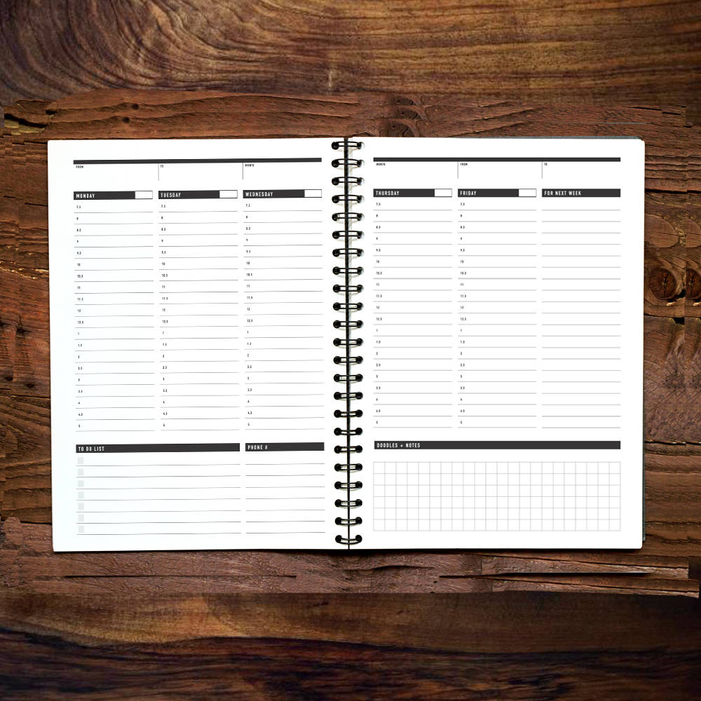 Printable Weekly Planner, Daily Agenda Plan, Printable Weekly To Do list