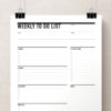 Daily Printable Planner, Weekly Planner