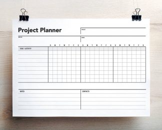 Project Planner, Project Schedule, Gantt Chart