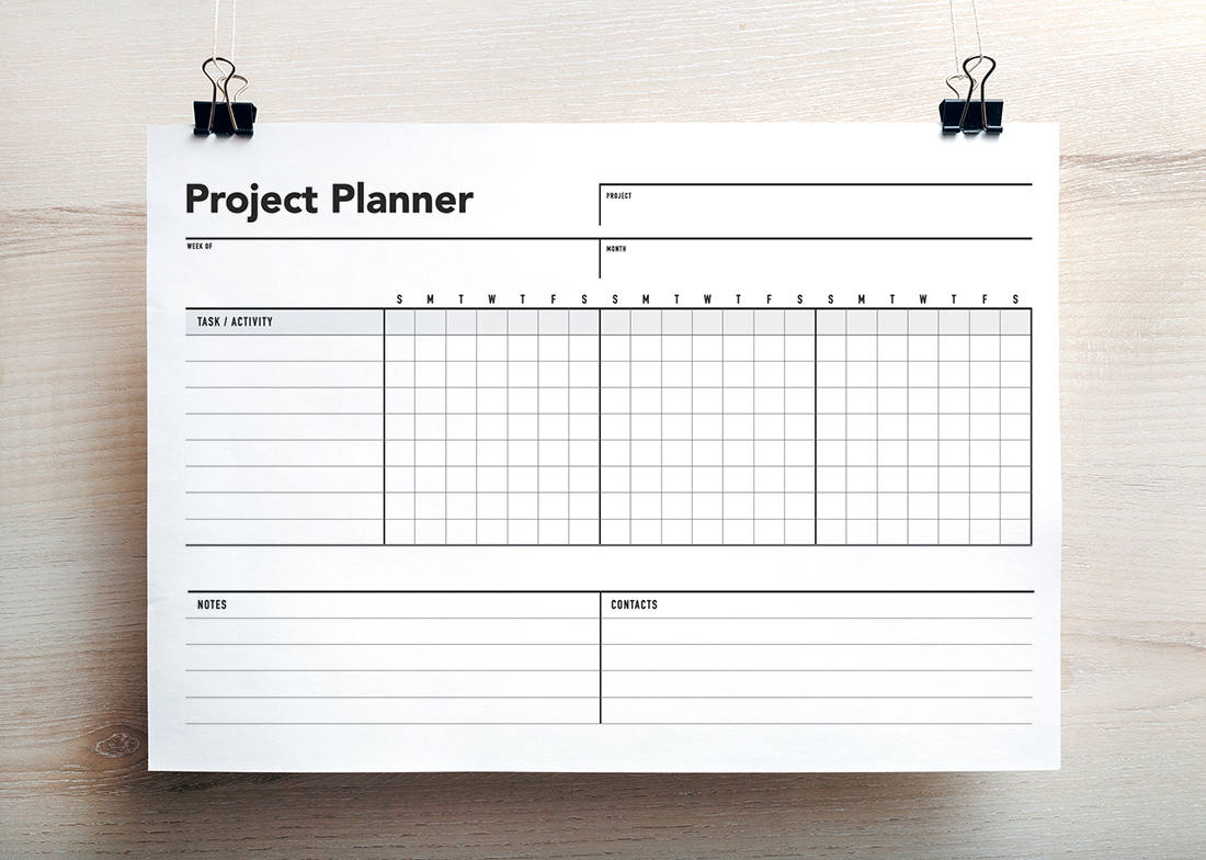 Project Planner, Project Schedule, Gantt Chart