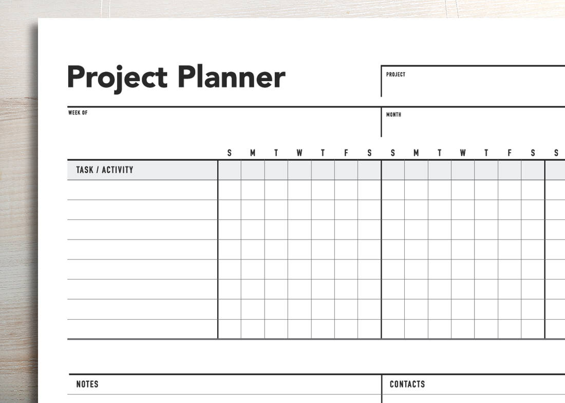 Project Planner, Project Schedule, Gantt Chart