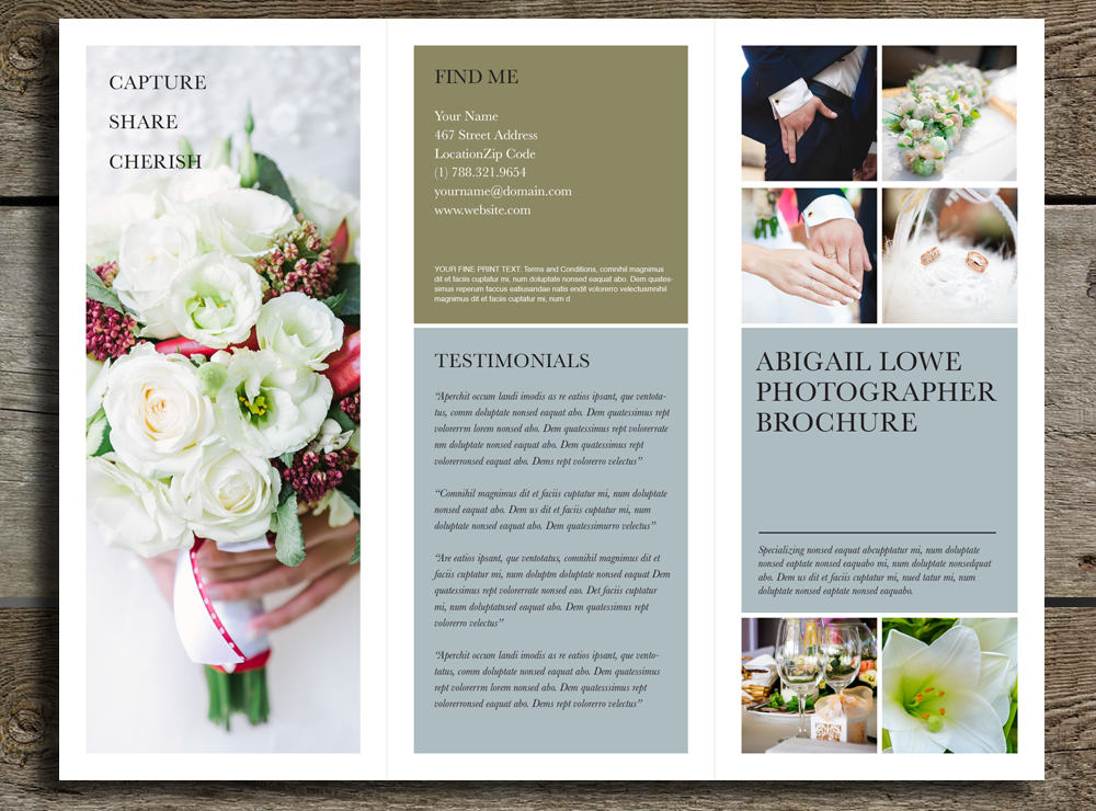 Trifold Brochure Design, Rack Brochure Template, Marketing Kit