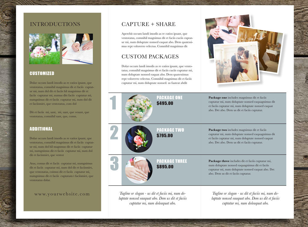 Trifold Brochure Design, Rack Brochure Template, Marketing Kit