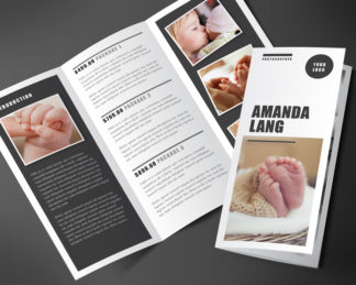 Printable Promotional Brochure, tri-fold marketing brochure