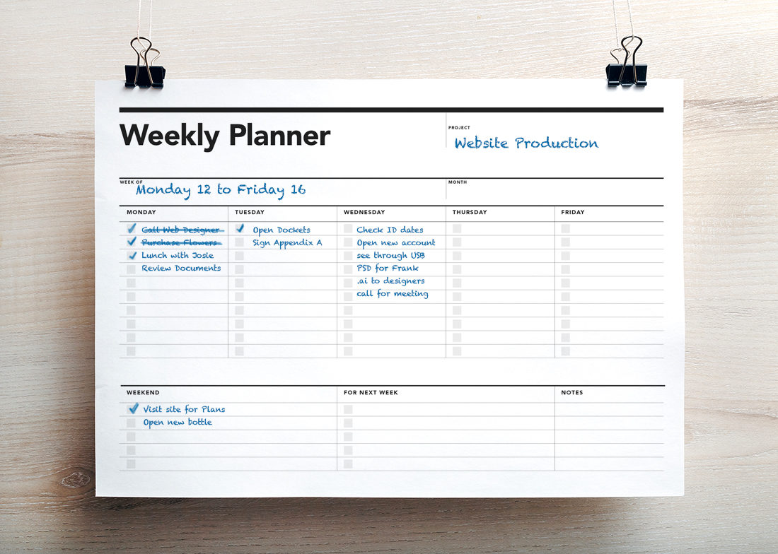 Fillable Weekly Planner, Student Agenda - Image 2