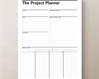 Fillable Weekly Planner, Student Agenda | Rumble Design Store