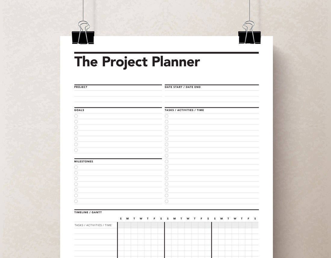 project-planner-printable