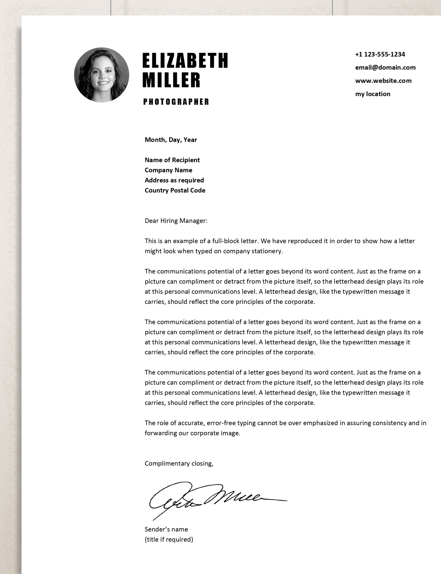 Templates, Résumé Templates, CV Design, Modern Resume, Modern CV, Professional CV, cv Template, Simple Resume, Resume Template, Photo Resume, Career finder, Professional Resume, Resume Design, Resume Layout, Curriculum Vitae, You cannot underestimate how critical it is to have a professional Curriculum Vitae. First impressions count, and the first impression that a potential employer will have of you is going to depend on how you present your CV / Resume. This clean one page simple to read Curriculum Vitae template and cover letter will give you the best chance to secure that client or job! Since this is an editable document, colours and fonts are changeable to match your needs. This template is formatted to print on your home colour printer or export as a PDF to send out.