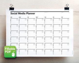 Social Media Planner, Blog Planner, Content Planner, Instagram Plan Tool, Facebook Agenda, Pinterest Plan, Twitter, Monthly Calendar, Marketing Agenda, Media Plan, Social Network Agenda, Weekly Agenda, blog tracker, printable planner