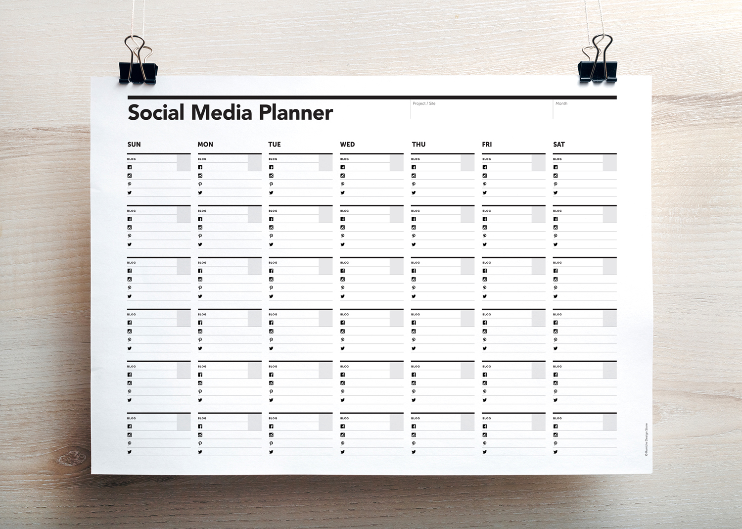 Social Media Planner, Blog Planner, Content Planner, Instagram Plan Tool, Facebook Agenda, Pinterest Plan, Twitter, Monthly Calendar, Marketing Agenda, Media Plan, Social Network Agenda, Weekly Agenda, blog tracker, printable planner