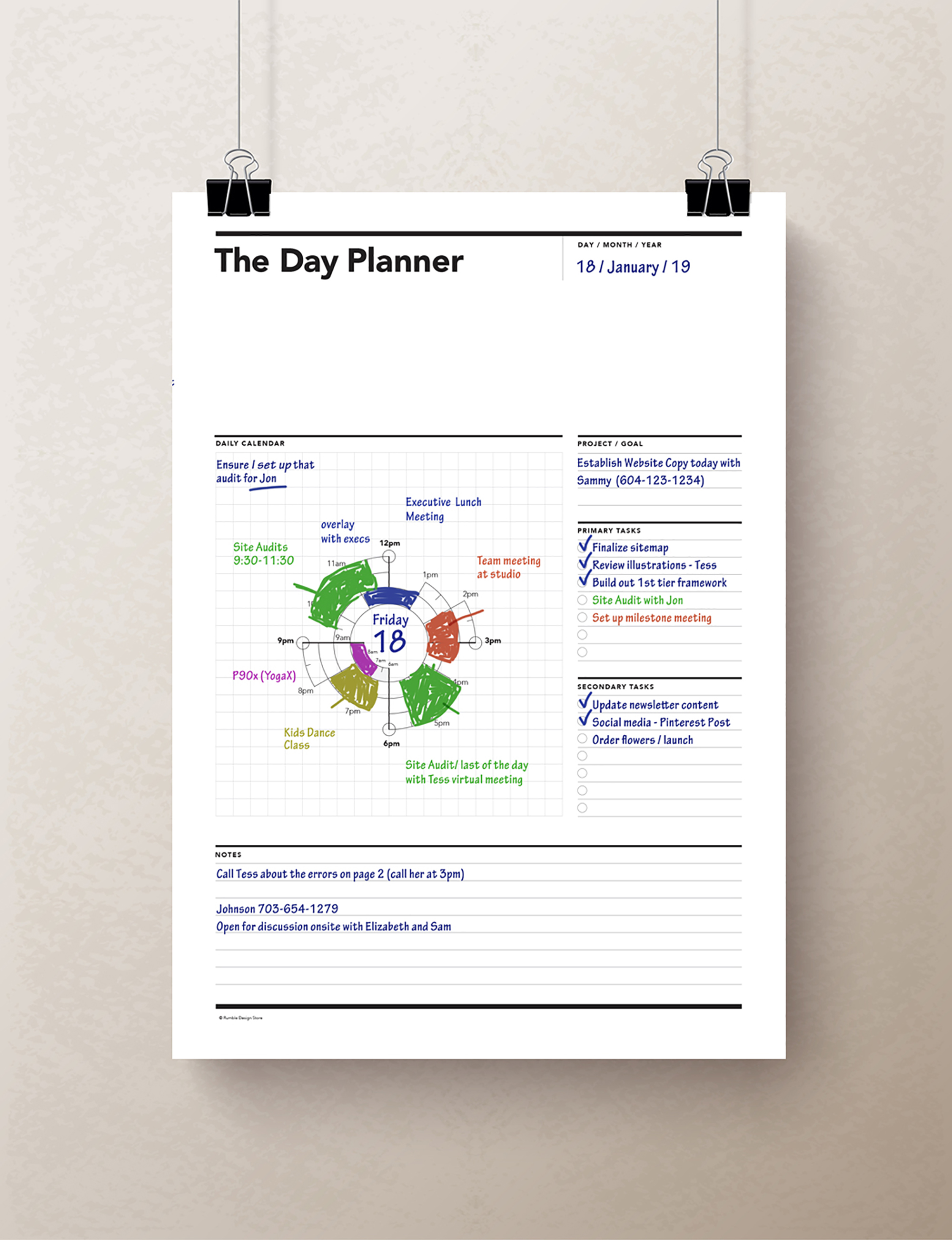 Chronodex Visual Planner Rumble Design Store