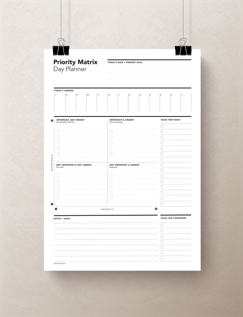 Task Priority Matrix Planner