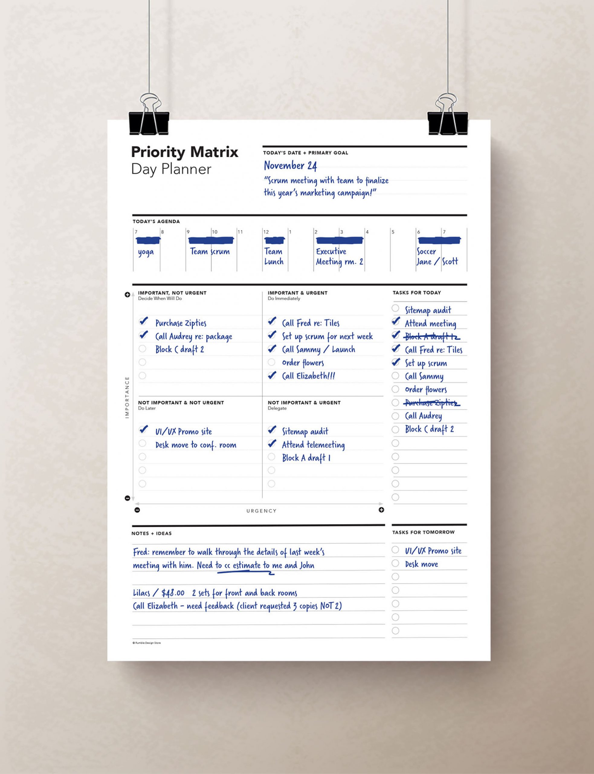 Task Priority Matrix Planner