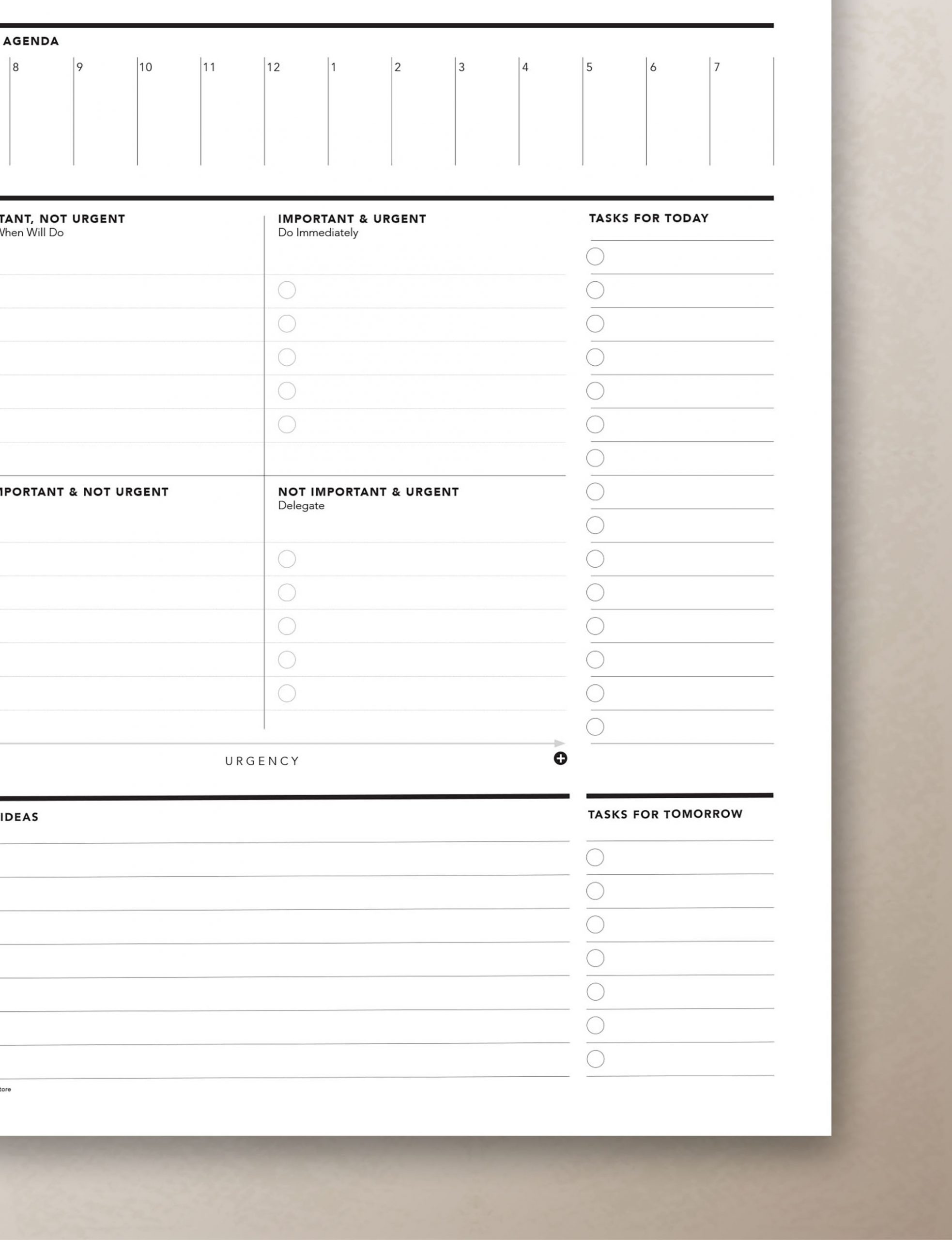 Task Priority Matrix Planner