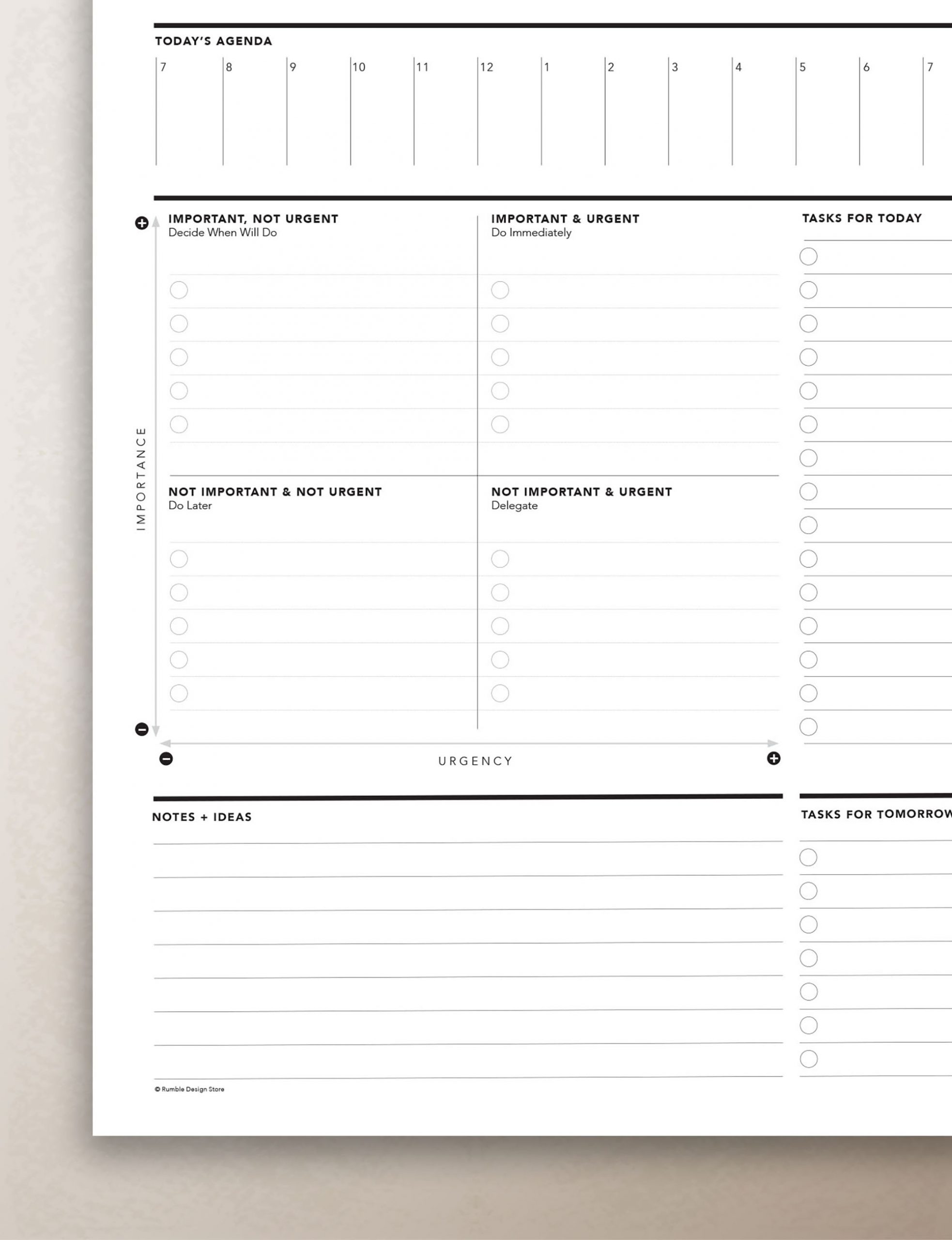 Task Priority Matrix Planner