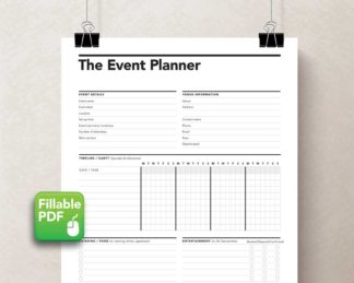 Event Planner Printable