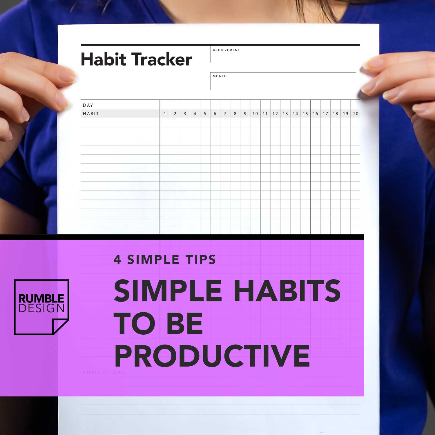 simple habits to be productive