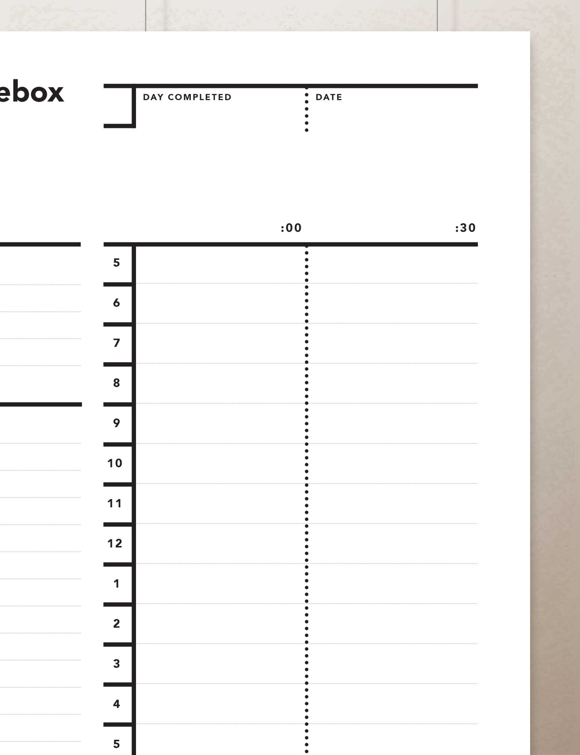 Time Box Planner, Time Boxing Planner - Image 4
